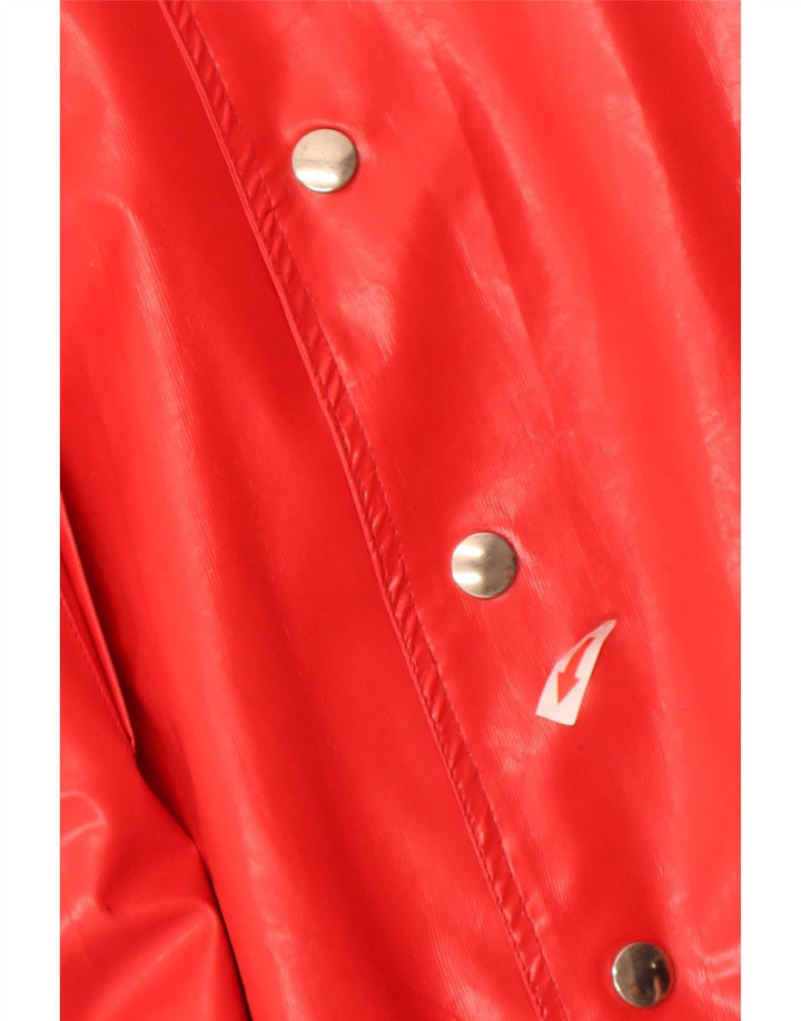 C & A Dame Oversized Overfrakke UK 14 Medium Rød Polyvinyl
