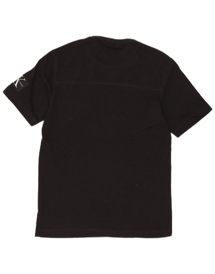CALVIN KLEIN JEANS Herre T-Shirt Top Lille Sort Bomuld