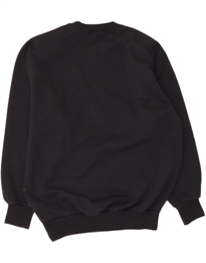 Kris Michele Dame Grafisk Sweatshirt Jumper UK 14 Medium Sort Polyester