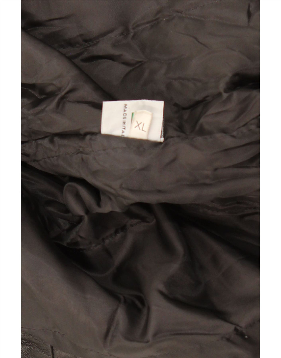 VINTAGE Womens Leather Coat UK 18 XL Black Leather Vintage Vintage and Second-Hand Vintage from Messina Hembry 