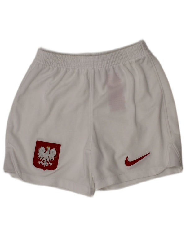 Nike drenge grafiske sportsshorts 5-6 år medium hvid polyester