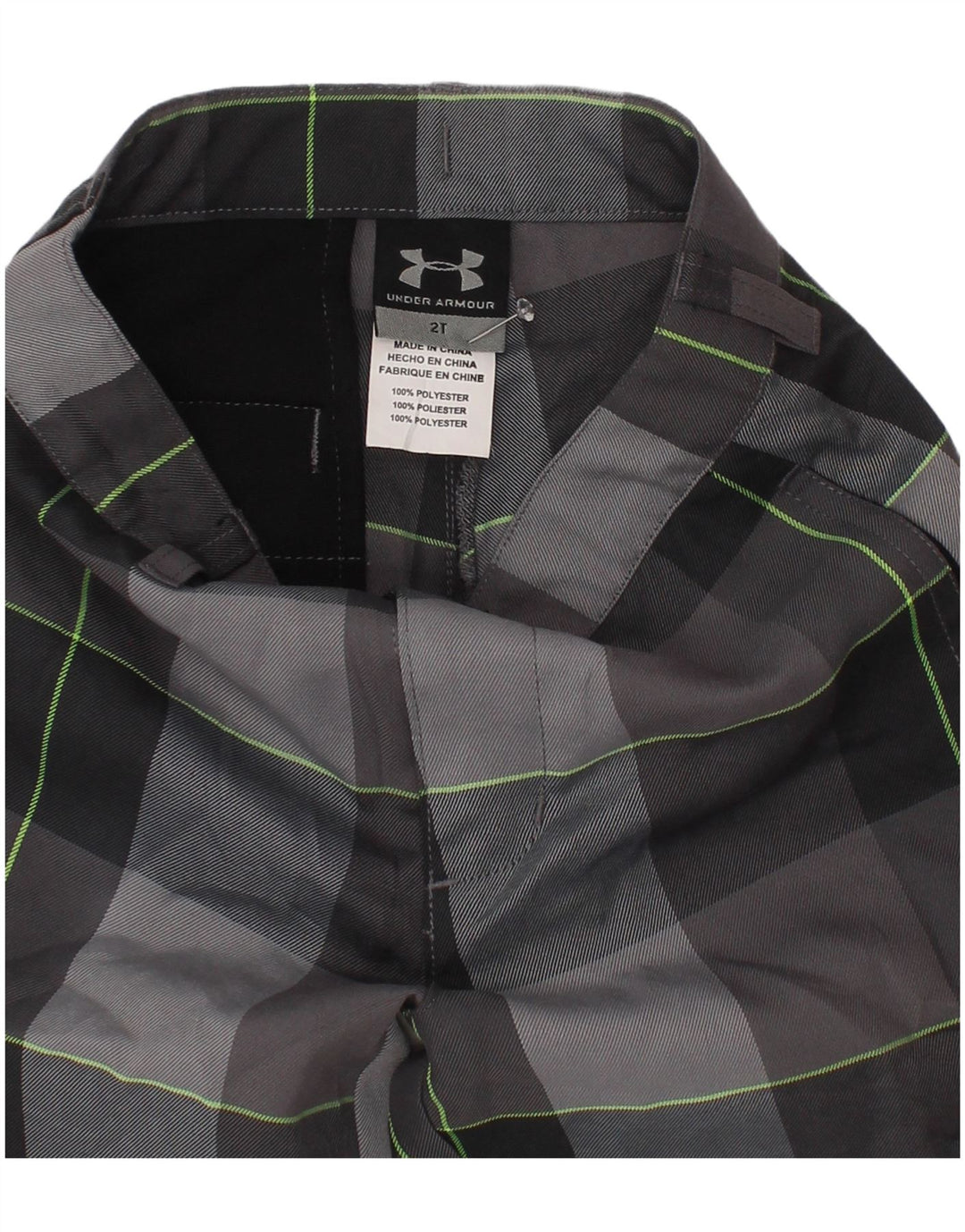 Under Armour Chinobukser til baby drenge 18-24 måneder W20 grå ternet polyester