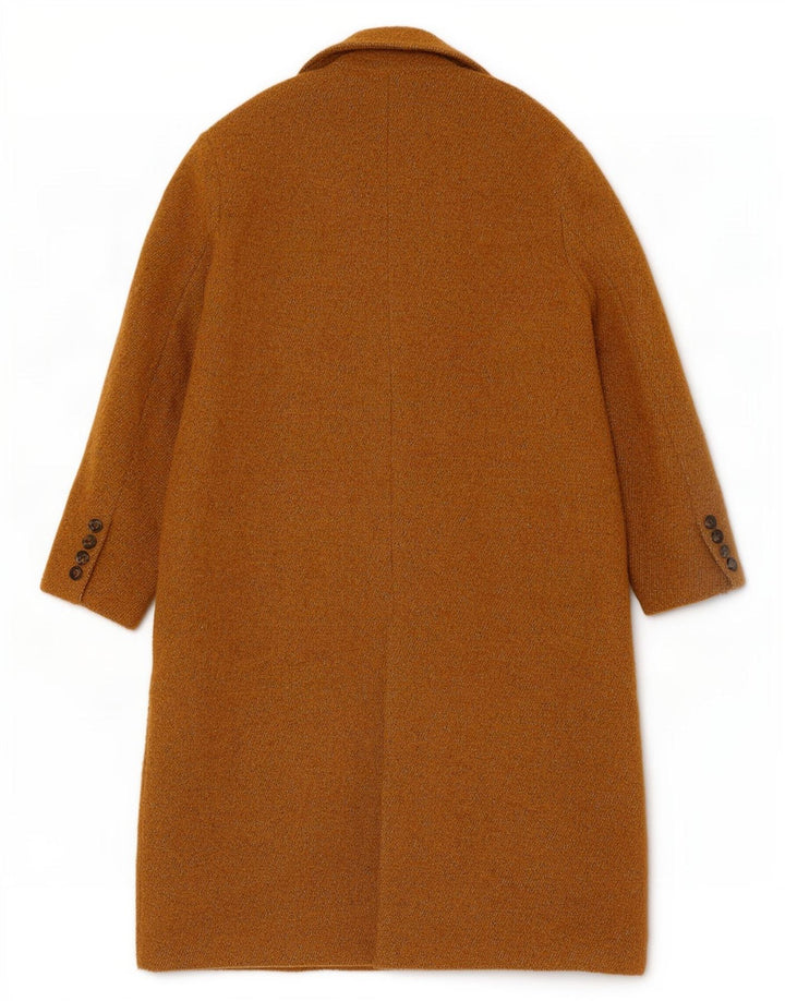 Warehouse Dame Dobbeltradet Frakke UK 14 Medium Beige Bomuld
