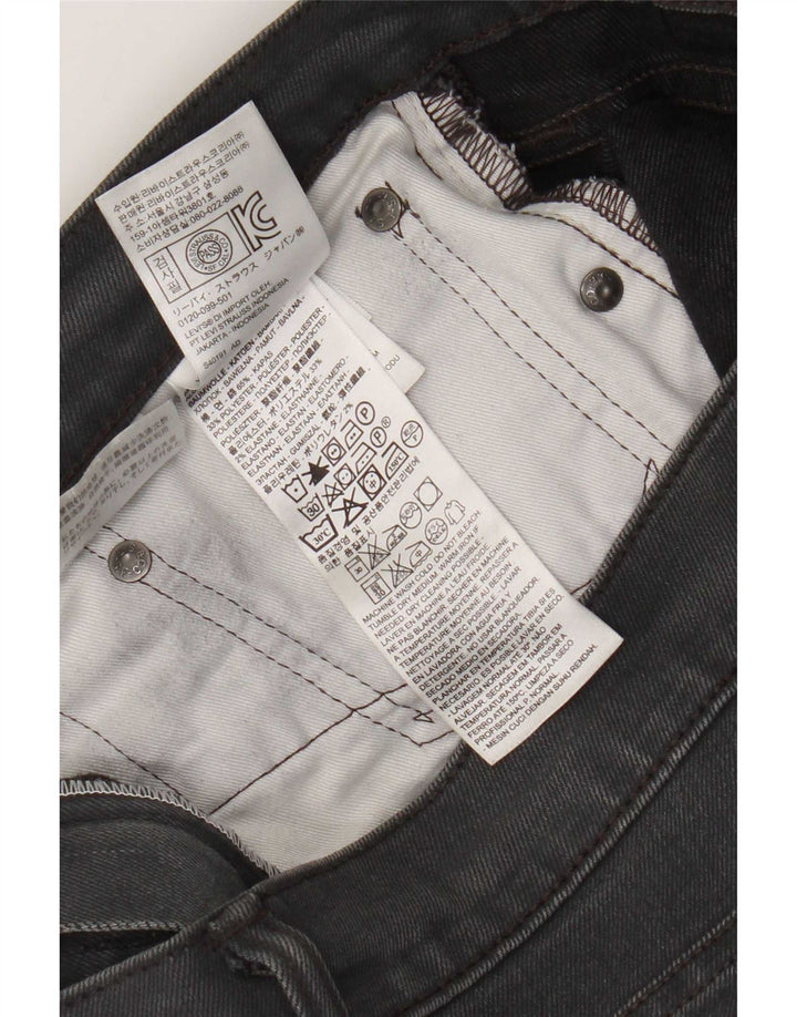 Levi's Slim Jeans til mænd W34 L32 Grå bomuld