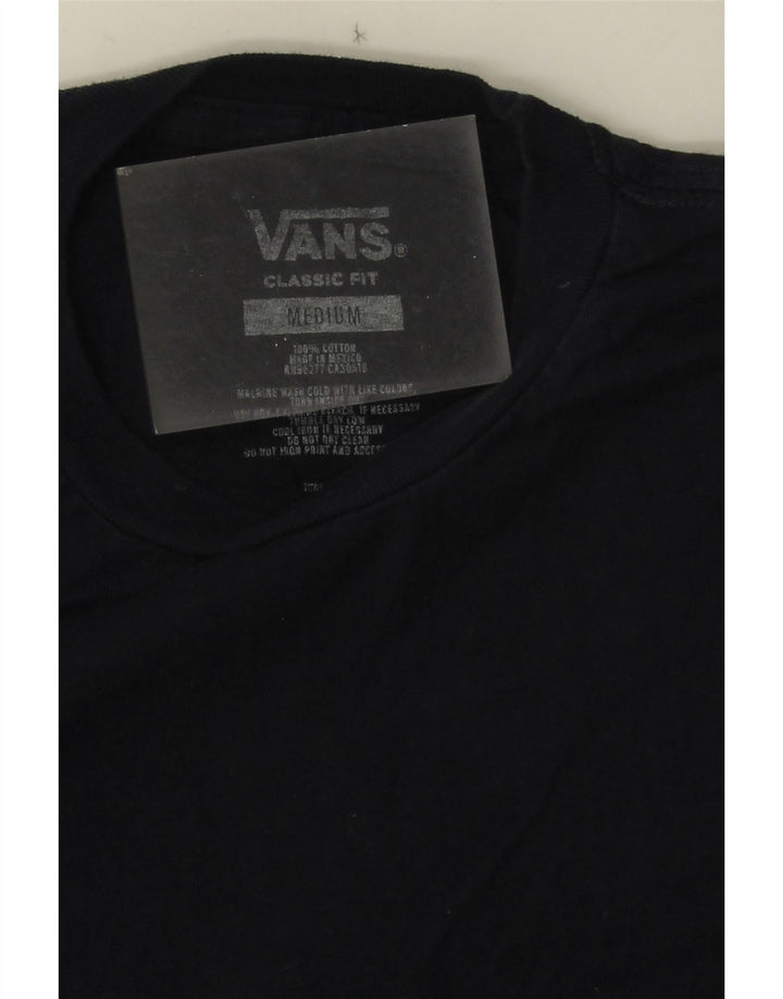 Vans Herre Classic Fit Grafisk T-Shirt Top Medium Navyblå Bomuld