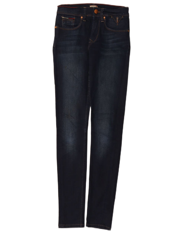 Tommy Hilfiger Dame Skinny Jeans W26 L30 Marineblå Bomuld