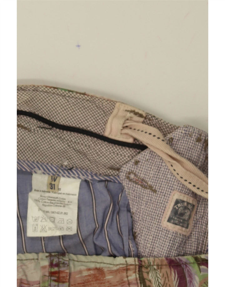 VINTAGE Mens Cargo Shorts W31 Medium Multicoloured Hawaiian Vintage Vintage and Second-Hand Vintage from Messina Hembry 