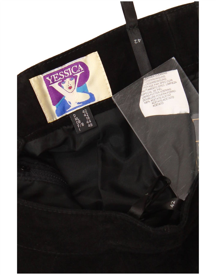 YESSICA Womens Pencil Skirt UK 16 Large W30 Black Acetate