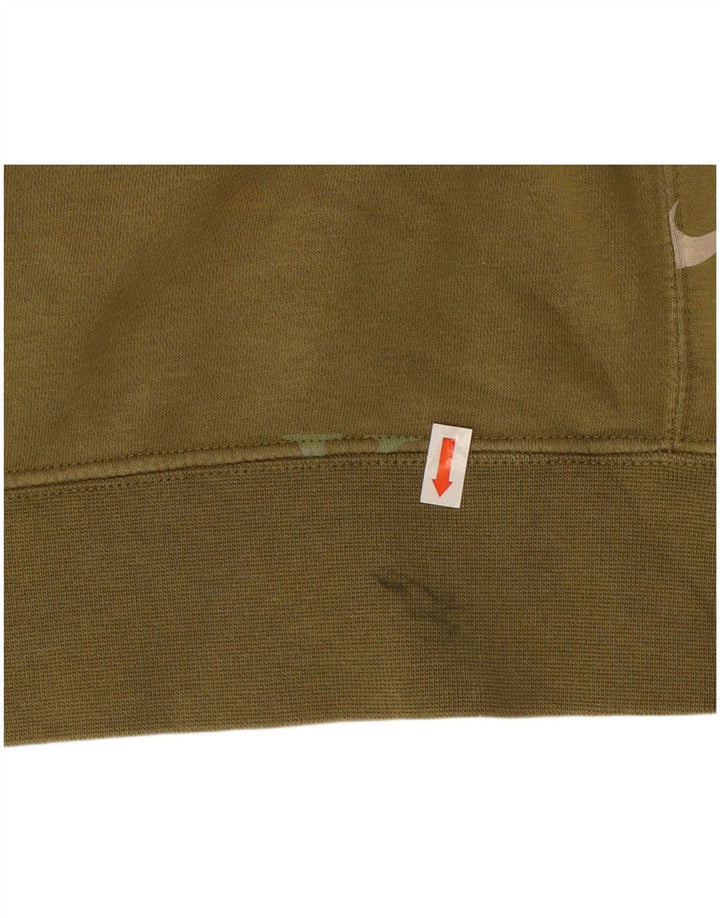 Nike Herre grafisk hættetrøje Jumper Medium Khaki Bomuld
