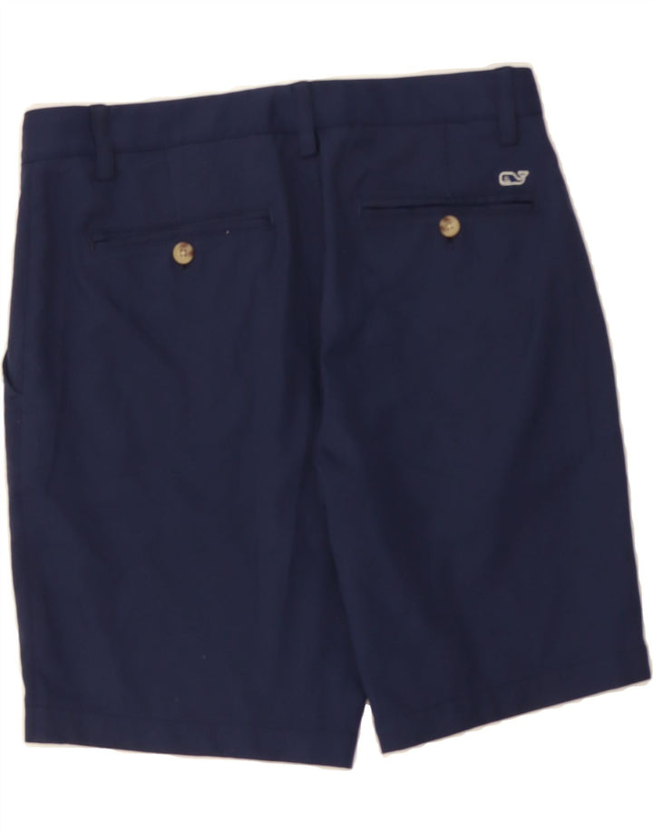 VINEYARD VINES Mens Chino Shorts W30 Medium  Navy Blue Polyester Vintage Vineyard Vines and Second-Hand Vineyard Vines from Messina Hembry 