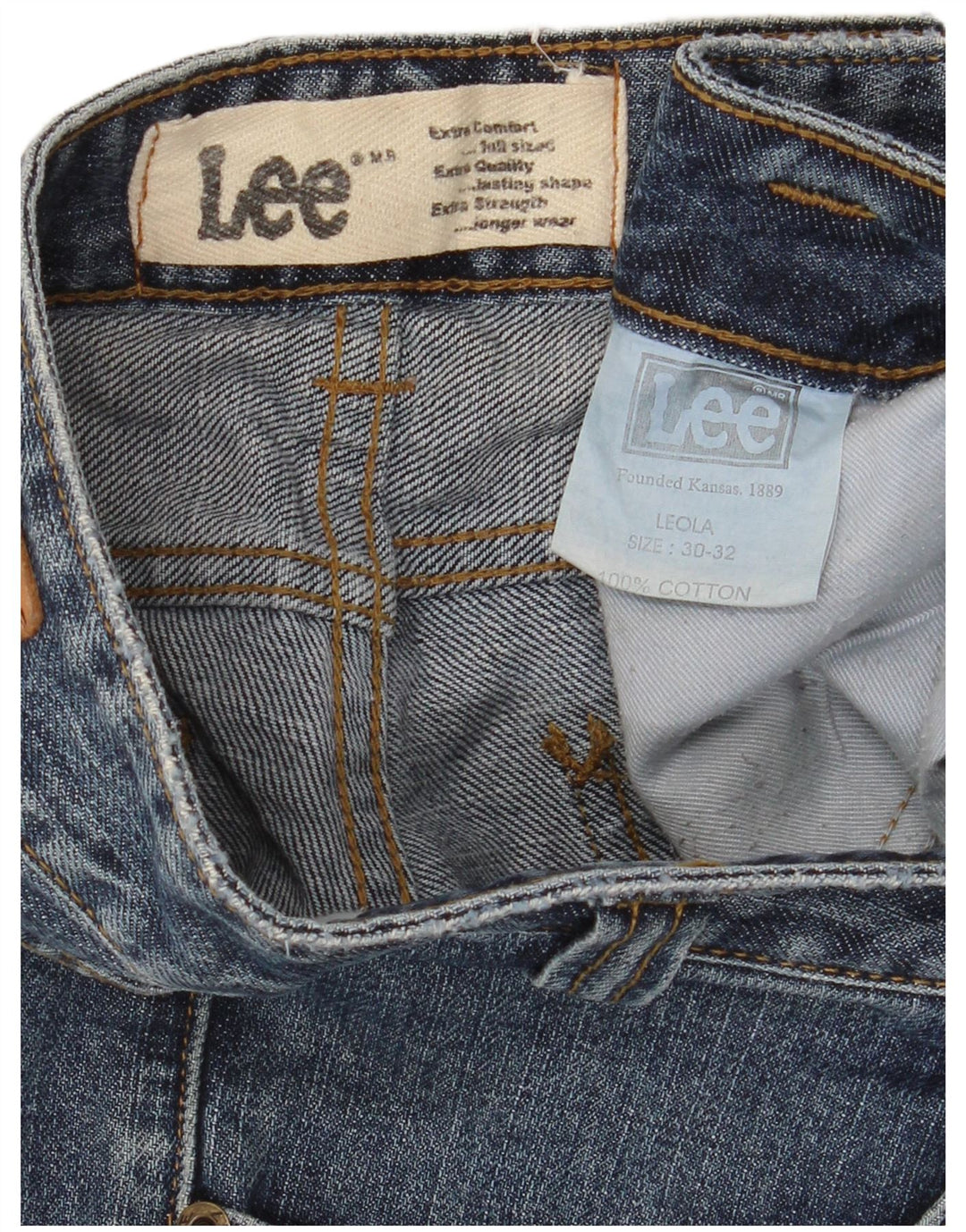 Lee Dame Leola Bootcut Jeans W30 L32 Blå Bomuld