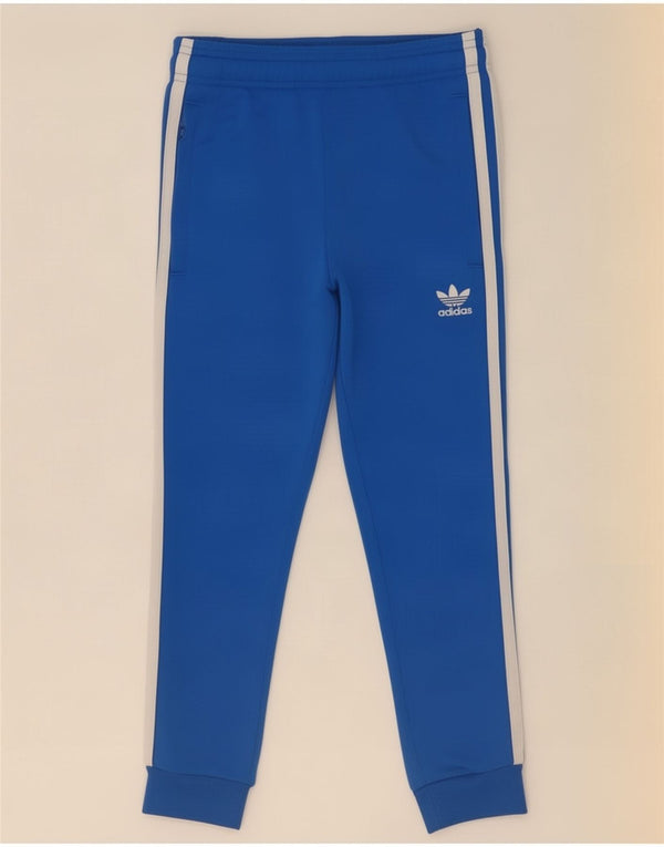 Adidas Drenge Træningsdragt Bukser Joggers 6-7 År Blå Polyester