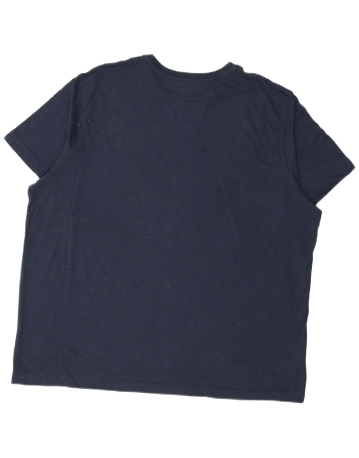Eddie Bauer herre T-shirt top 2XL marineblå bomuld