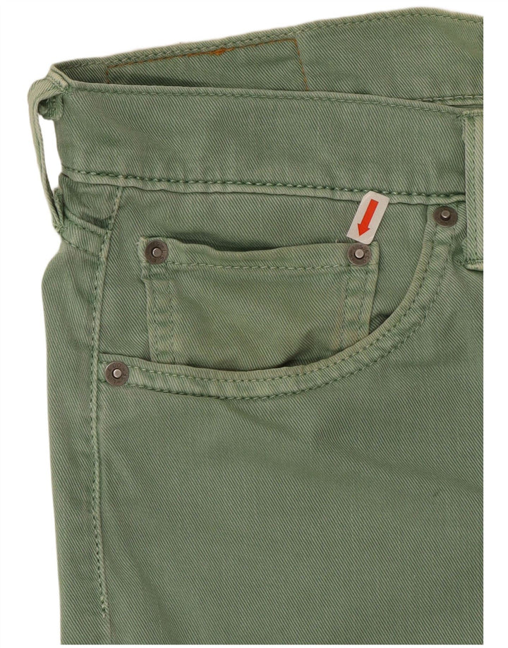 Levi's Womens 508 tilspidsede jeans W32 L34 Grøn bomuld