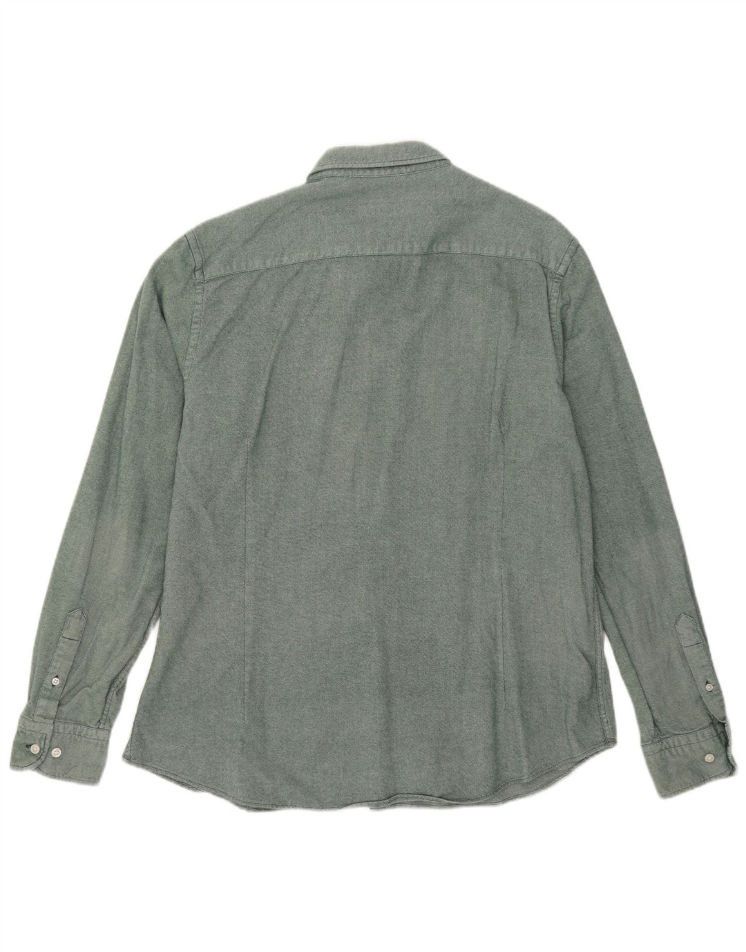 MASSIMO DUTTI Herreskjorte XL Grøn Bomuld