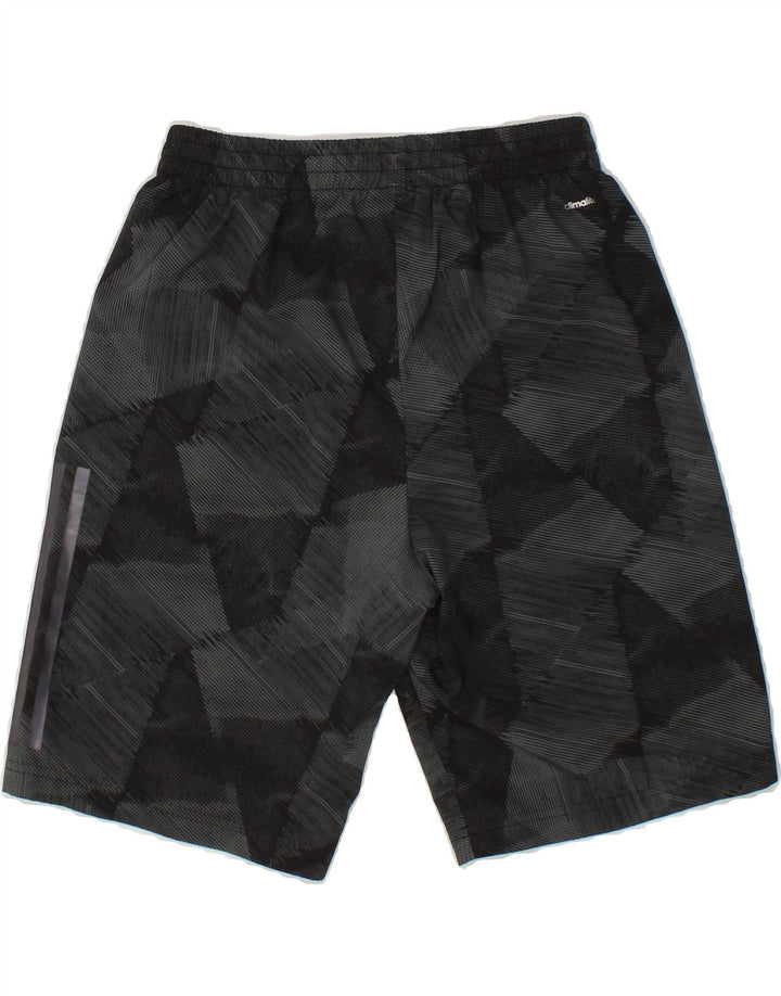 ADIDAS Boys Climalite Abstract Pattern Sport Shorts 13-14 Years  Grey Vintage Adidas and Second-Hand Adidas from Messina Hembry 