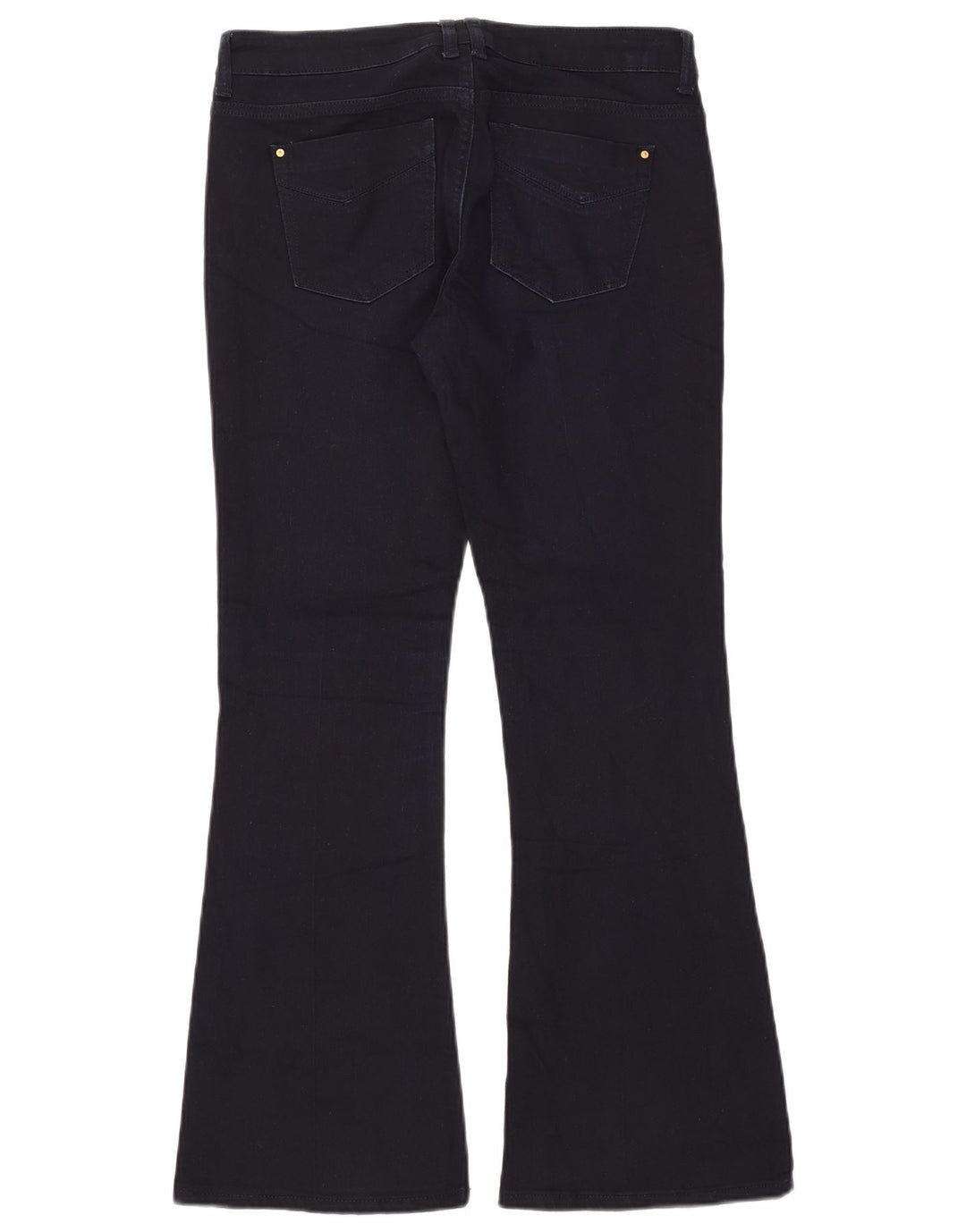 Topshop Dame Flared Jeans W30 L30 Marineblå Bomuld