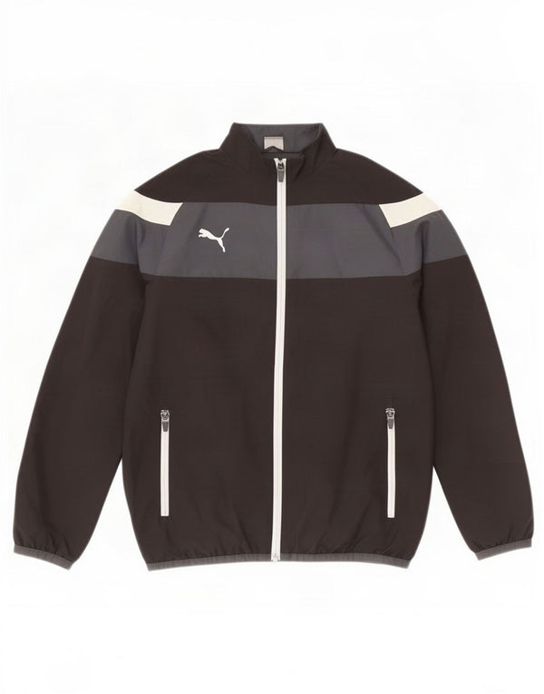 Puma Træningsdragt Topjakke til drenge 11-12 år Sort Colourblock Polyester