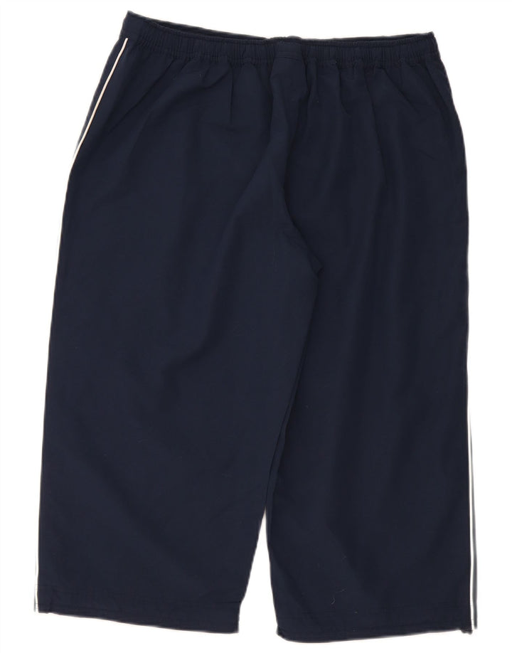 Reebok Dame Capri Træningsdragt Bukser UK 18 XL Navy Blue Polyester