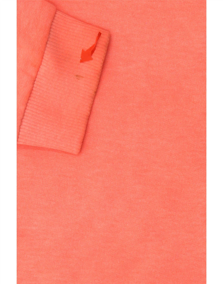 SUPERDRY Dame grafisk sweatshirt Jumper UK 16 Large Orange