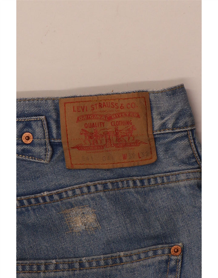 Levi's Herre 541 tilspidsede jeans W32 L32 Blå