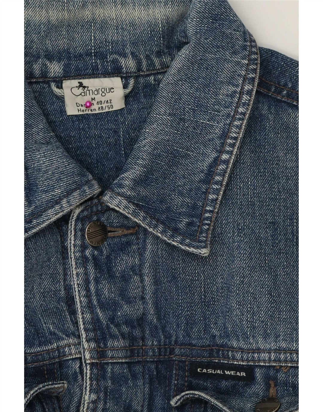 Camargue Denimjakke til mænd EU 48/50 Mellemblå