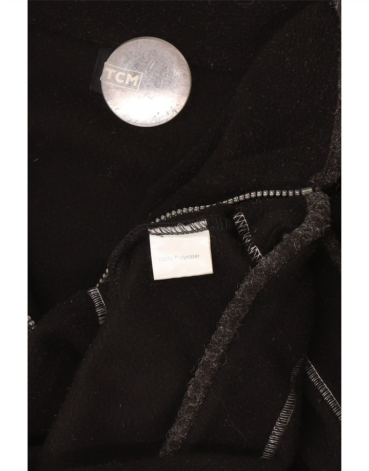 TCM Herre grafisk lynlås hals Fleece Jumper Medium Sort Polyester