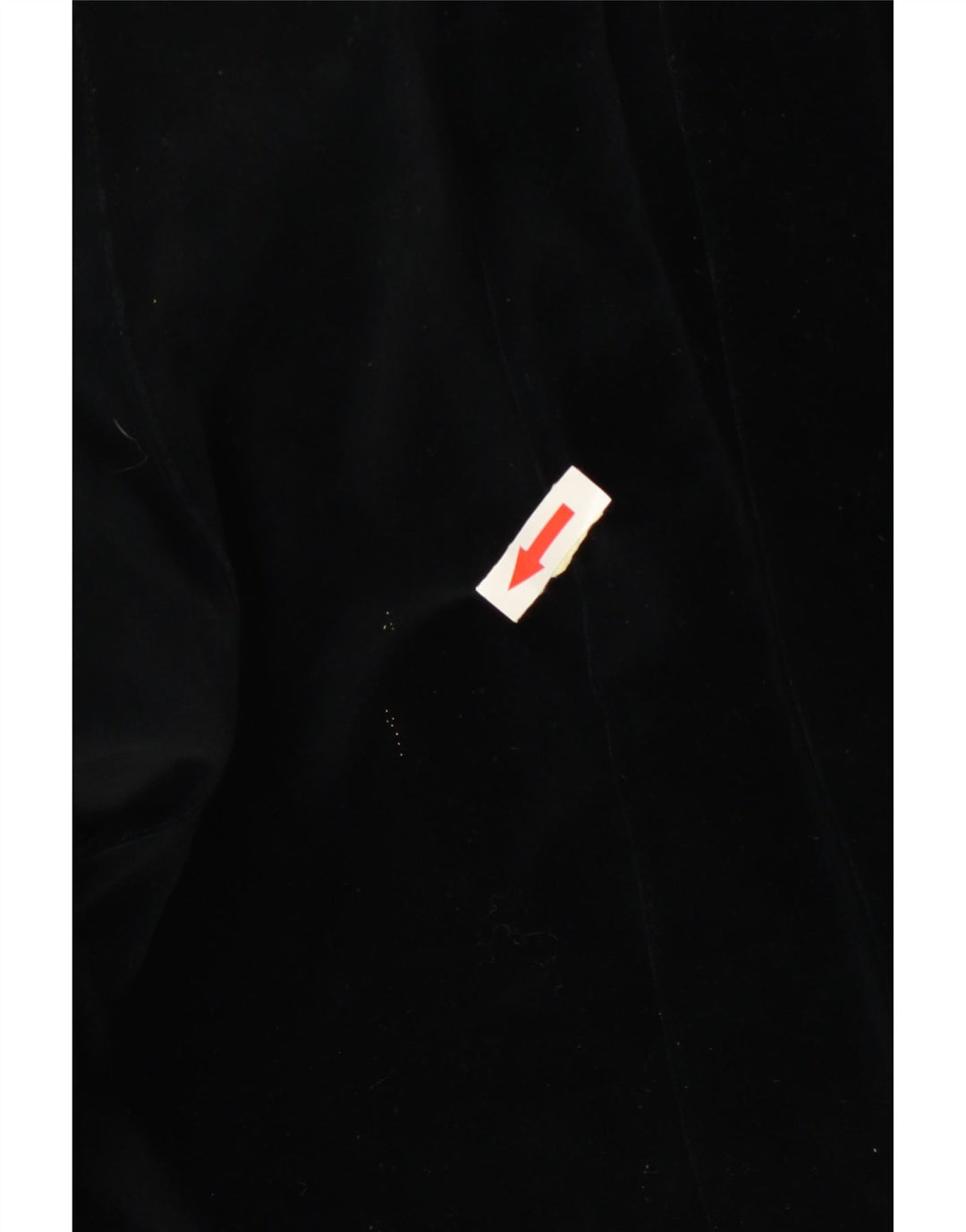 Vintage Kvinders Velvet Bomber Jacket UK 12 Medium Black