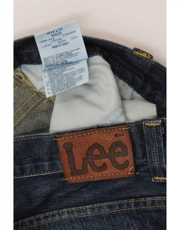 Lee Herre Roscoe Bootcut Jeans W34 L34 Blå Bomuld