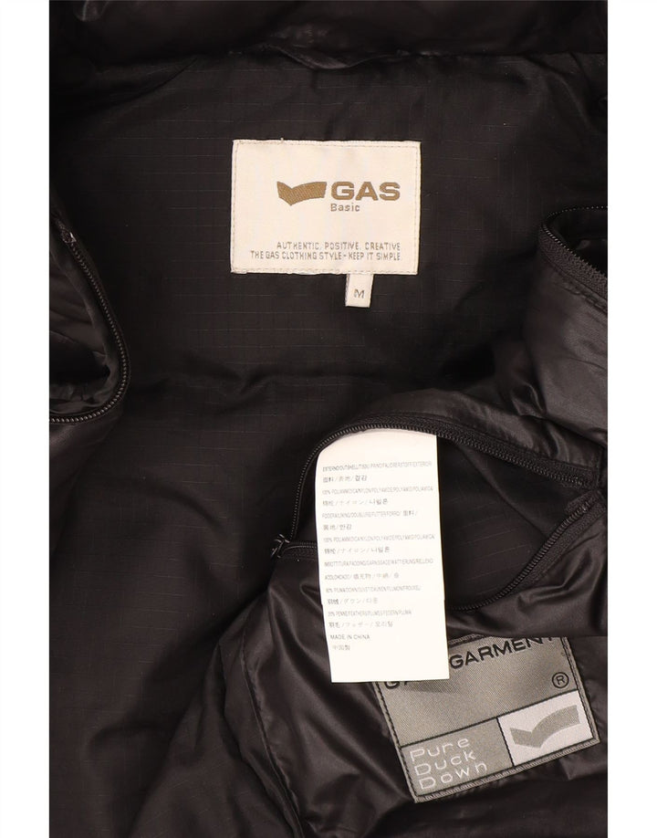 Gas Dame Hætte Polstret Gilet UK 12 Medium Sort Polyamid