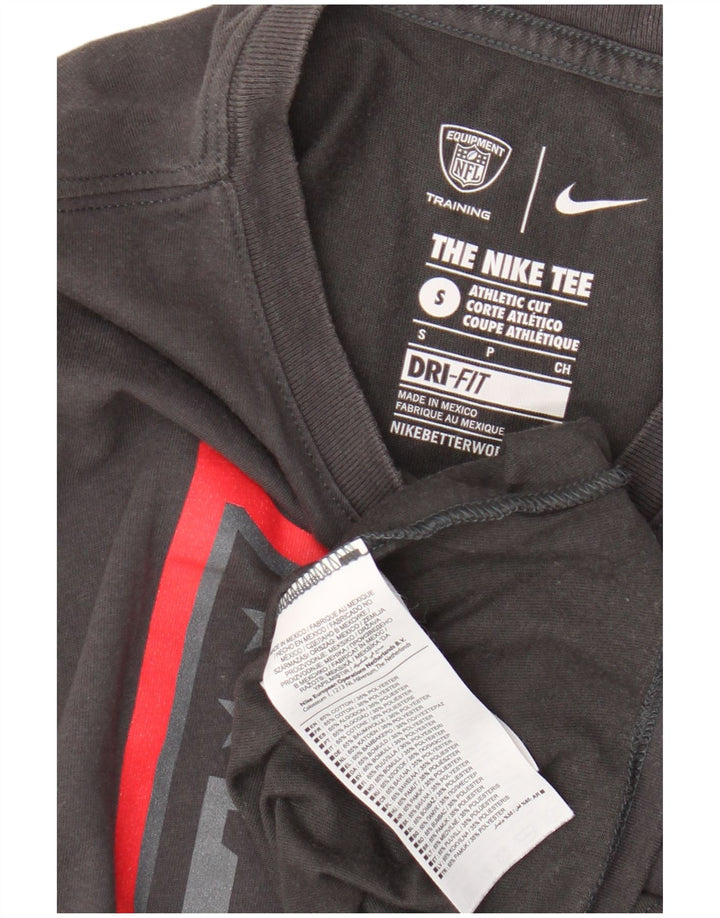 Nike Herre Dri Fit grafisk T-shirt top lille sort bomuld