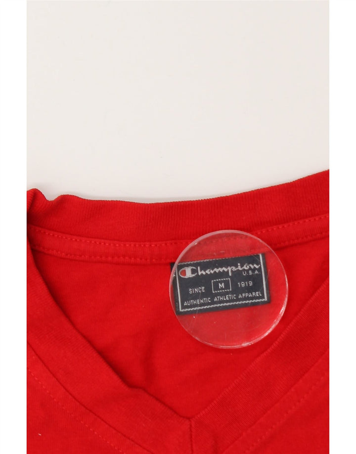 Champion Herre T-Shirt Top Medium Rød