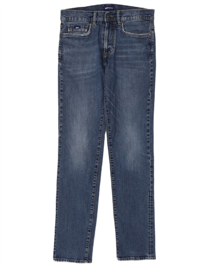 Gas Herre Slim Jeans W31 L34 Blå Bomuld