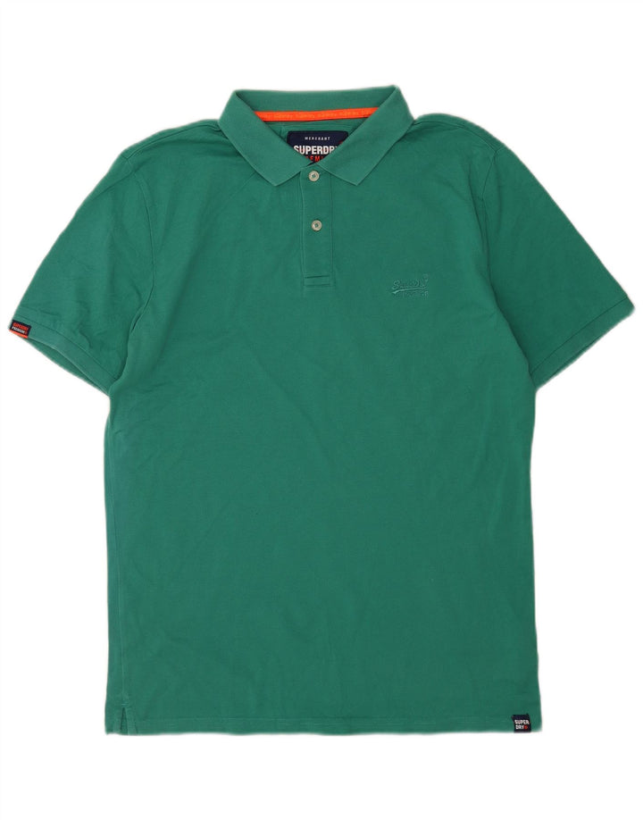 Superdry Polo Shirt til mænd Stor grøn bomuld