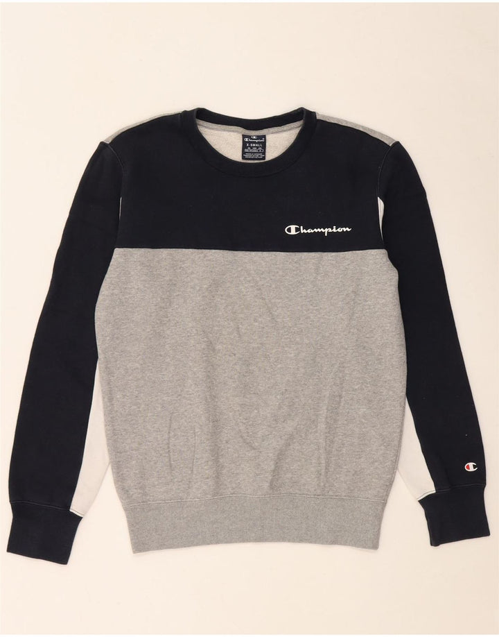 Champion Herre Sweatshirt Jumper XS Flerfarvet Colourblock Bomuld