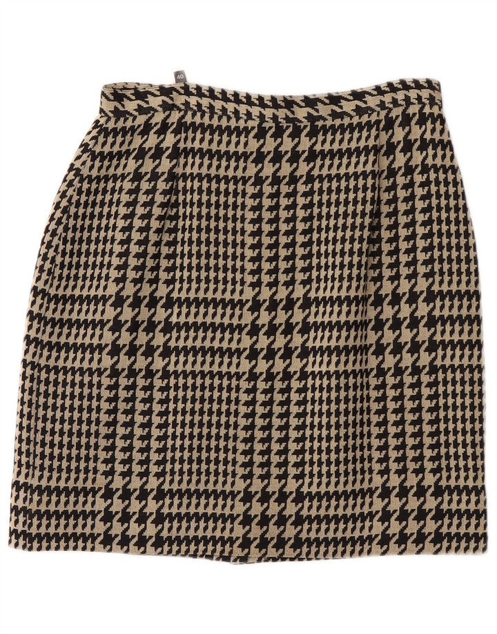 Superior lige nederdel til kvinder IT 40 Small W26 Black Houndstooth Viscose