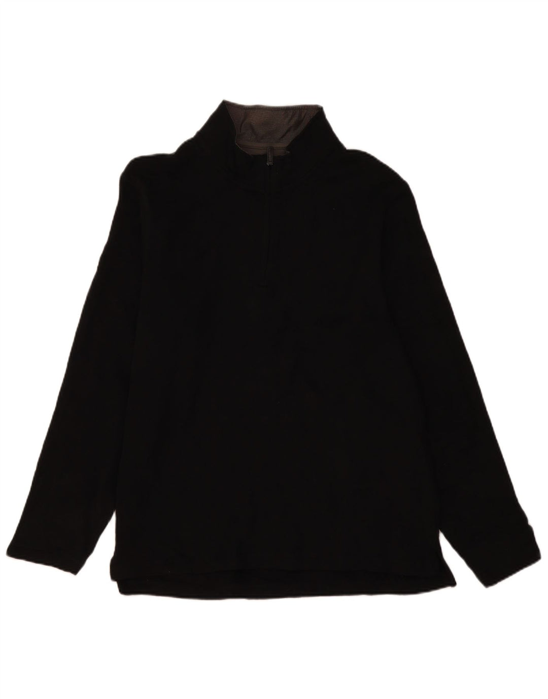 Wrangler herre lynlås hals fleece jumper stor sort polyester