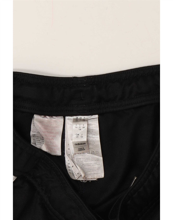 Adidas Boys Regular Tracksuit Bukser 13-14 år Sort Polyester