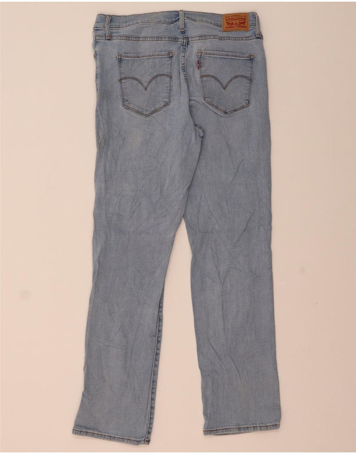 Levi's Dame 314 Shaping Straight Jeans W32 L30 Blå Bomuld