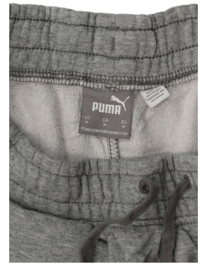 PUMA Sportshorts til mænd, mellemgrå flækket bomuld