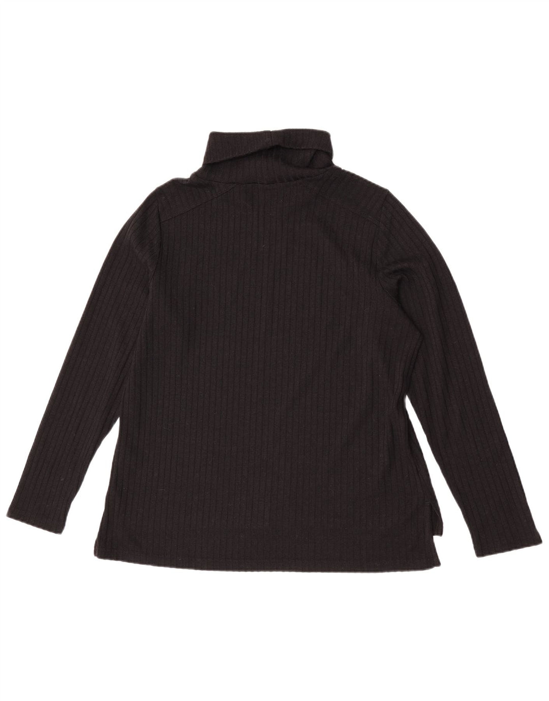 Marks & Spencer Dame Rullehals sweater UK 18 XL Sort Polyester