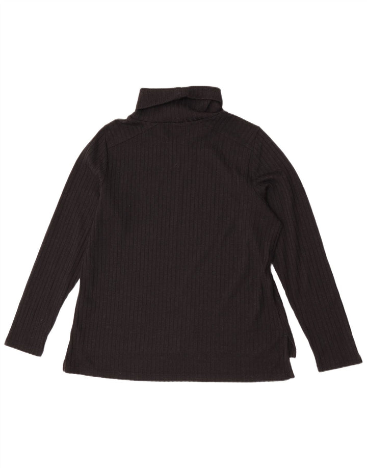 Marks & Spencer Dame Rullehals sweater UK 18 XL Sort Polyester