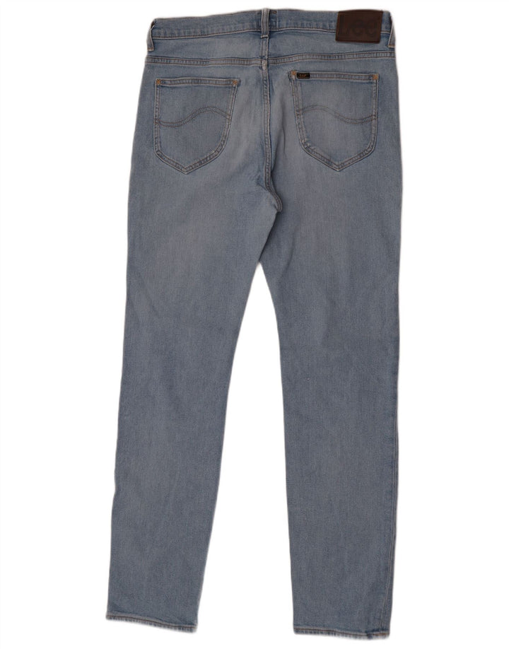 Lee Herre Rider Slim Jeans W34 L32 Blå Bomuld