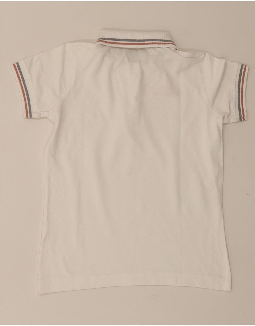 Kappa Dame Polo Shirt UK 10 Small White Bomuld