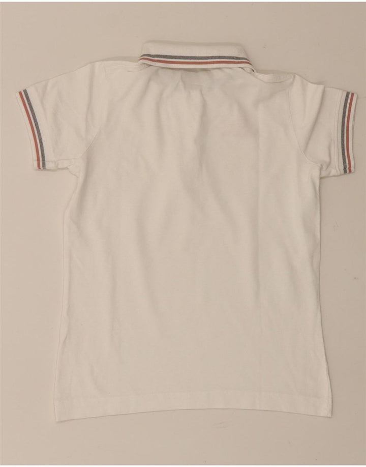 Kappa Dame Polo Shirt UK 10 Small White Bomuld