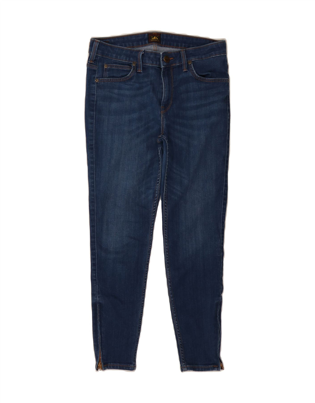 LEE Womens Scarlett Cropped Jeans W30 L24 Navy Blue Cotton Vintage Lee and Second-Hand Lee from Messina Hembry 