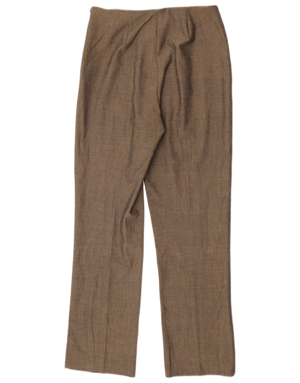 Marks & Spencer Kvinder Højtaljede Suit Bukser UK 12 Medium W26 L28 Khaki