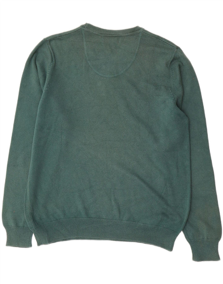 Marks & Spencer Herre Blue Harbor Crew Neck sweater mellemgrøn