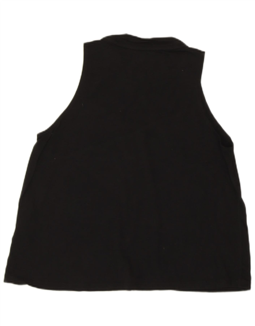 DKNY Kvinder Grafisk Vest Top UK 10 Small Black Bomuld