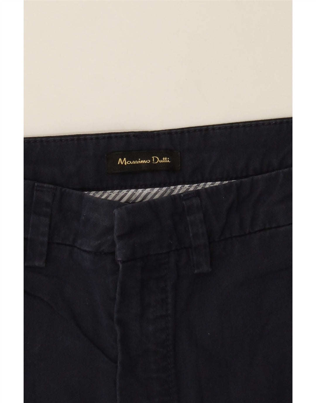MASSIMO DUTTI Womens Slim Chino Trousers W26 L28 Navy Blue Vintage Massimo Dutti and Second-Hand Massimo Dutti from Messina Hembry 